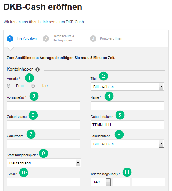 open dkb account manual