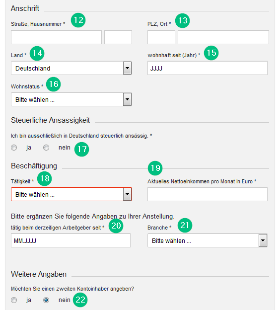 how to open a dkb account