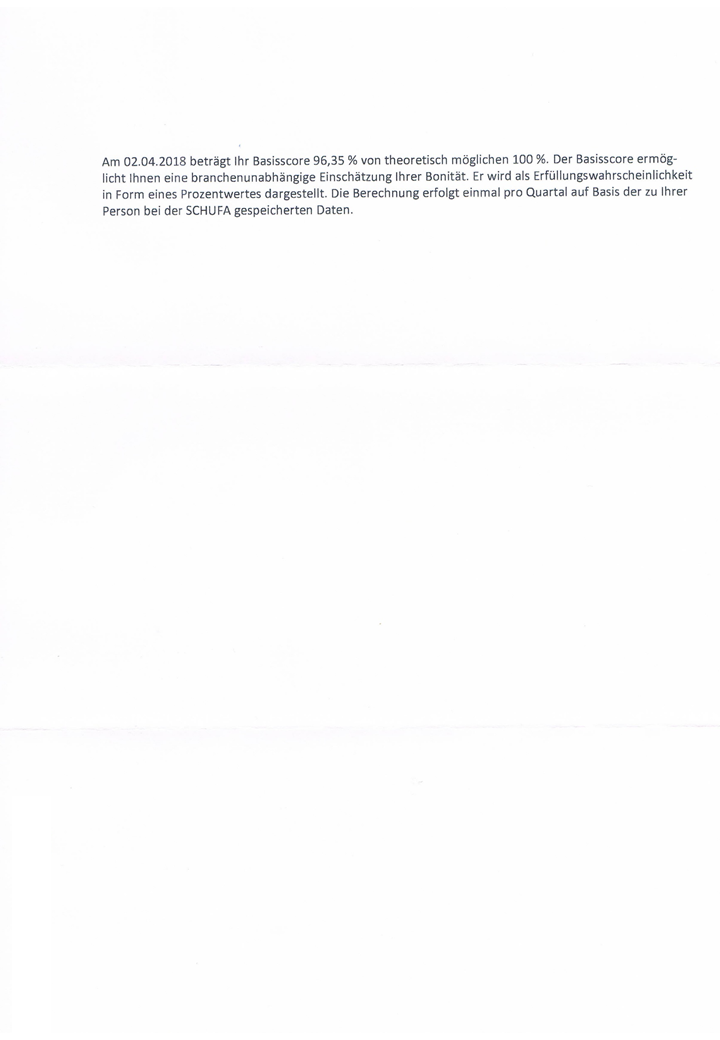 How To Interpret Your Schufa Score Report Sample Schufa Report