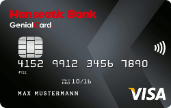 hanseatic genialcard visa card bonus free of charge