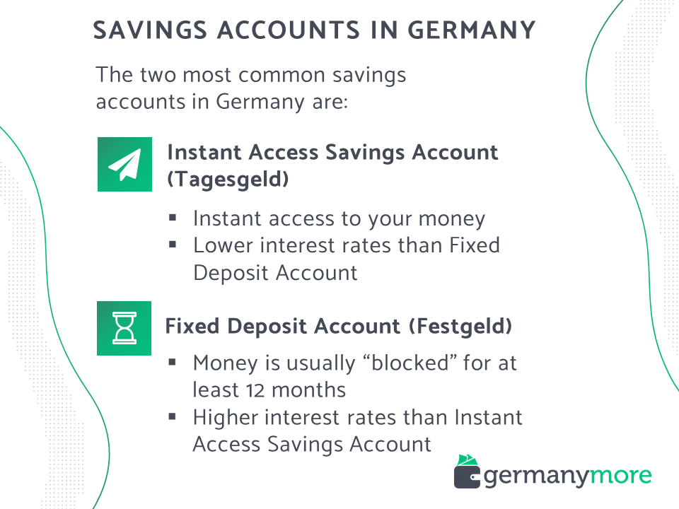 instant access savings account fixed deposit account